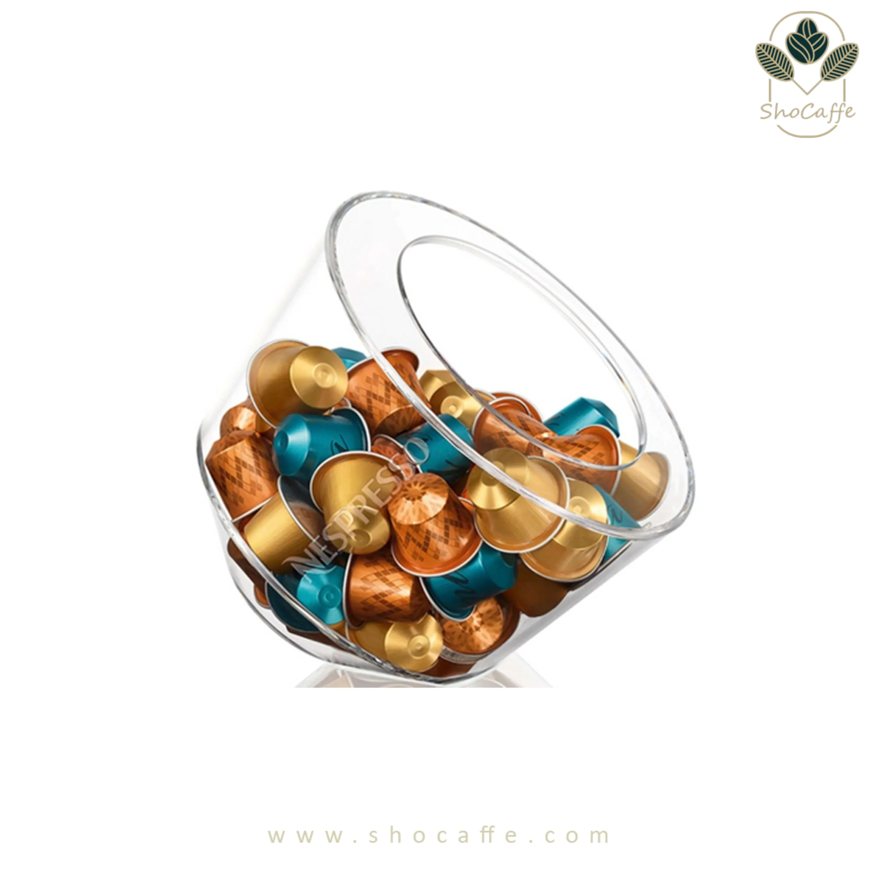 استند کپسول قهوه نسپرسو مدل Glass Collection Bonbonniere- با وزن 300 گرم